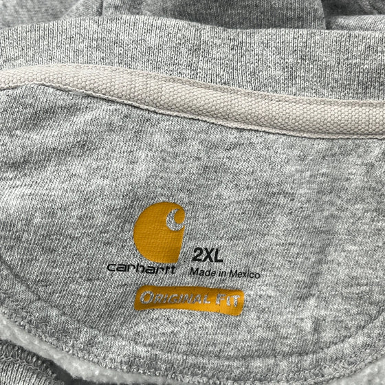 Carhartt Sweatshirt - 2XL Grey Cotton Blend