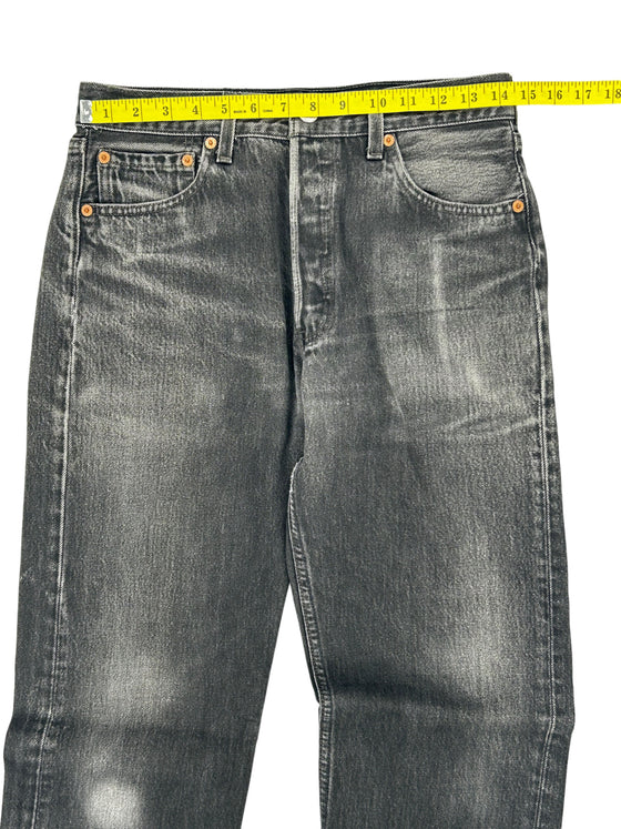 Levis 501 Jeans - W30 L32 Black 100% Cotton