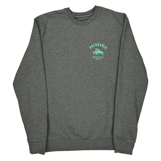 Surf Activists Patagonia Sweatshirt - Small Grey Cotton Blend