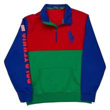  Polo Tennis Ralph Lauren 1/4 Zip - Large Multicoloured Cotton