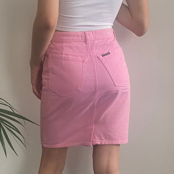 Vintage pink Best Company Denim Skirt - womens 26" waist