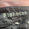 Vintage black Fishbone Mini Skirt - womens 28" waist