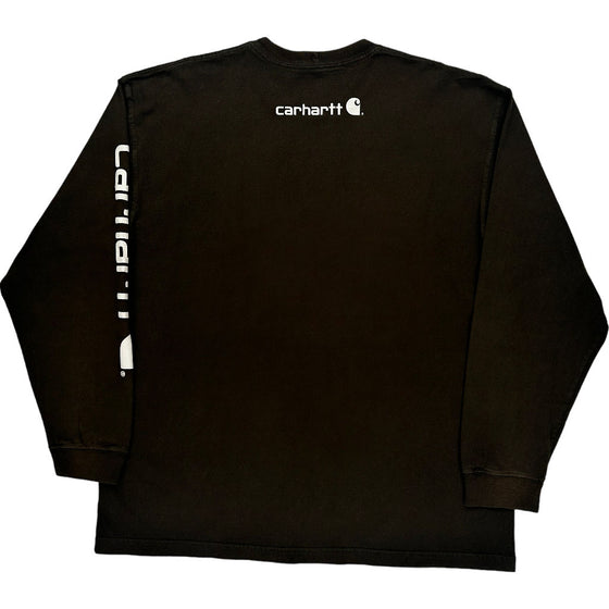 Carhartt Long Sleeve T-Shirt - XL - Black Cotton