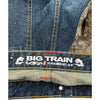 Hip Hop Big Train Embroidered Denim Jeans - 42W 31L - Blue Cotton