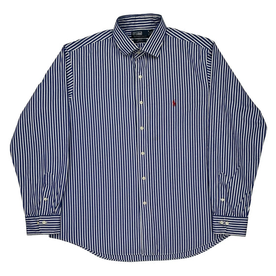 Ralph Lauren Striped Shirt - 2XL Blue Cotton