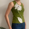 Vintage green Marella Vest - womens medium