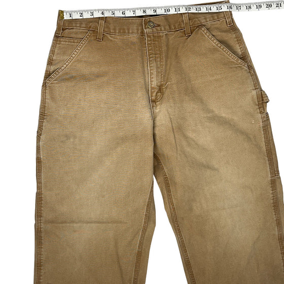 Carhartt B11 Dungarees Trousers - 32W 30L - Brown Cotton