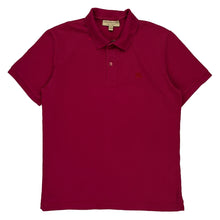  Burberry London Polo Shirt - Medium Red Cotton