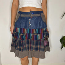  Vintage multicoloured Desigual Mini Skirt - womens 28" waist