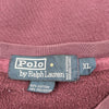 Ralph Lauren Sweatshirt - XL Burgundy Cotton Blend