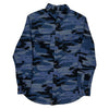 Lee Camo Shirt - Medium Blue Cotton Blend