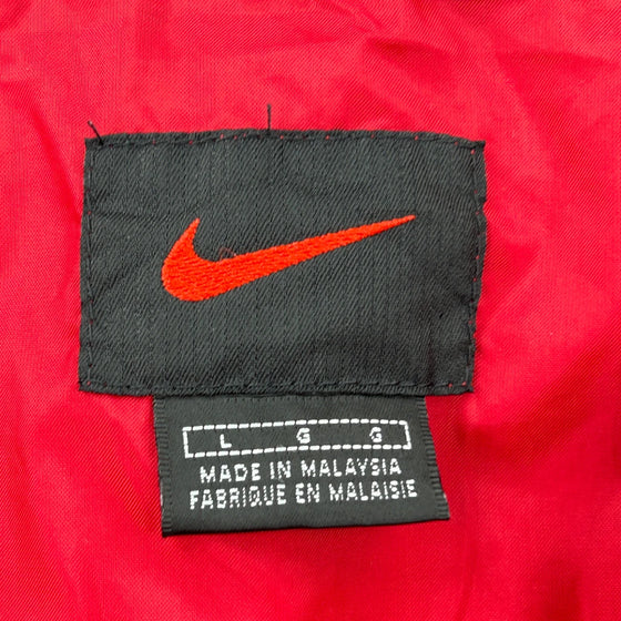 Nike Jacket - Large Red Polyester