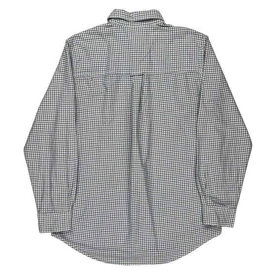 Chaps Ralph Lauren Checked Shirt - Medium White Cotton