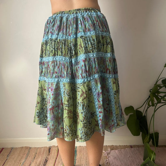 Vintage green Unbranded Midi Skirt - womens x-small