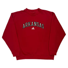  Arkansas Adidas Sweatshirt - Medium Red Cotton