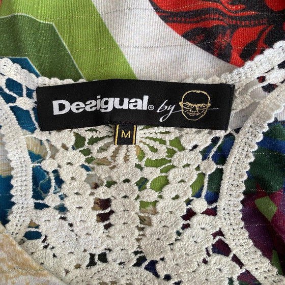 Vintage multicoloured Desigual Top - womens medium