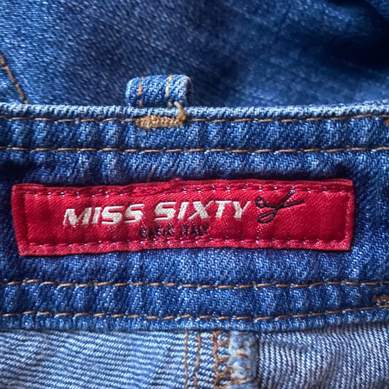 Vintage blue Miss Sixty Denim Skirt - womens 27" waist