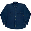 Timberland Weathergear Shirt - Medium - Navy Cotton