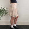 Vintage beige Motivi Mini Skirt - womens 28" waist