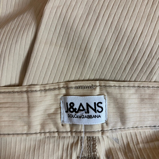 Vintage beige Dolce & Gabbana Trousers - womens 28" waist