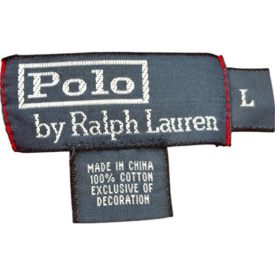 Polo Ralph Lauren 1/4 Zip Sweater - Large - Red Cotton