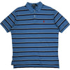 Polo Ralph Lauren Striped Polo Shirt - Large - Blue Cotton