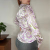 Vintage white Altea Patterned Shirt - womens medium