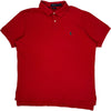 Polo Ralph Lauren Custom Fit Polo Shirt - XL - Red Cotton