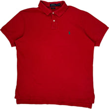  Polo Ralph Lauren Custom Fit Polo Shirt - XL - Red Cotton