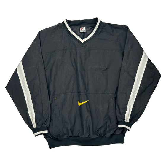 Age 13-15 Swoosh Nike Graphic Windbreaker - XL Black Polyester