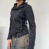 Vintage black Armani Jeans Jacket - womens small