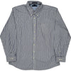 Tommy Hilfiger Academy Poplin Striped Shirt - 4XL - Blue Cotton