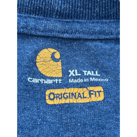 Carhartt T-Shirt - XL - Blue Cotton Blend