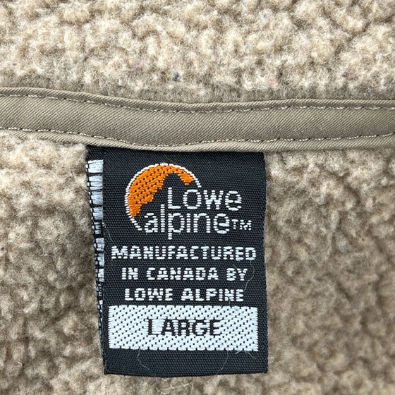 Made In Canada Lowe Alpine Fleece - Large Beige Polyester