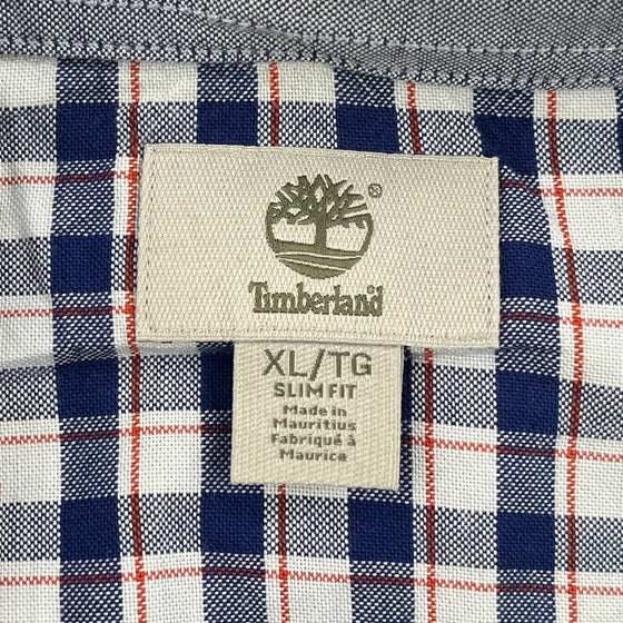 Timberland Slim Fit Shirt - XL Blue Cotton