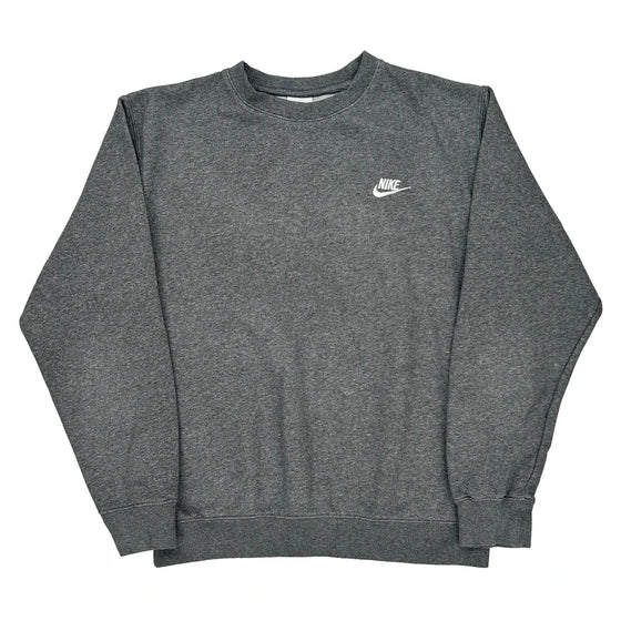 Nike Sweatshirt - Small Grey Cotton Blend