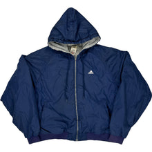  Adidas Hooded Jacket - Large - Navy