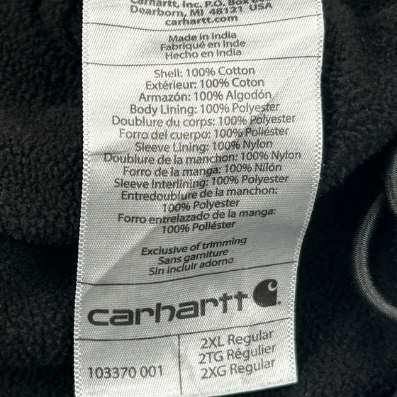 Carhartt Jacket - 2XL Black Cotton