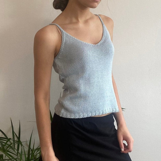 Vintage blue L'Insolito Strap Top - womens small