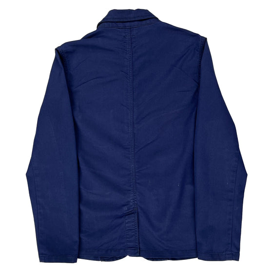 Carhartt Fitted Blazer - Large Blue Cotton Blend