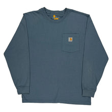  Outdoors Carhartt Graphic Long Sleeve T-Shirt - Medium Blue Cotton