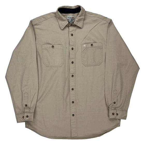 Carhartt Tall Shirt - XL Beige Cotton