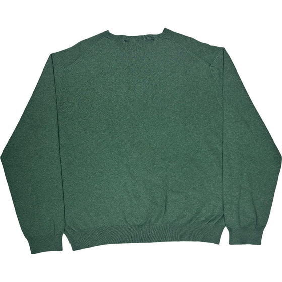 Polo Ralph Lauren V-Neck Jumper - XL - Green Cotton