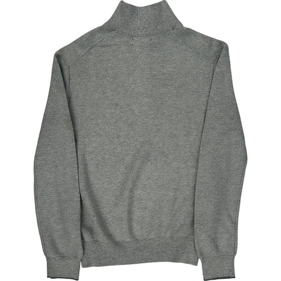 Polo Ralph Lauren 1/4 Zip Sweater - Small - Grey Cotton