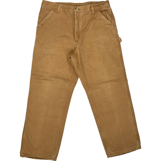 Carhartt Work Pants - 34W 29L - Brown Cotton