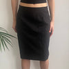 Vintage black Moschino Skirt - womens 30" waist