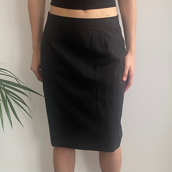 Vintage black Moschino Skirt - womens 30" waist