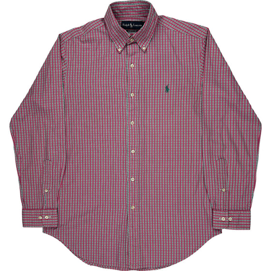 Ralph Lauren Classic Fit Check Shirt - Medium - Pink Cotton