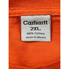 Carhartt Pocket T-Shirt - 2XL - Orange Cotton