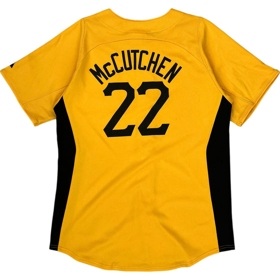 Majestic Authentic Collection McCutchen 22 Baseball Jersey - XL - Yellow Polyester